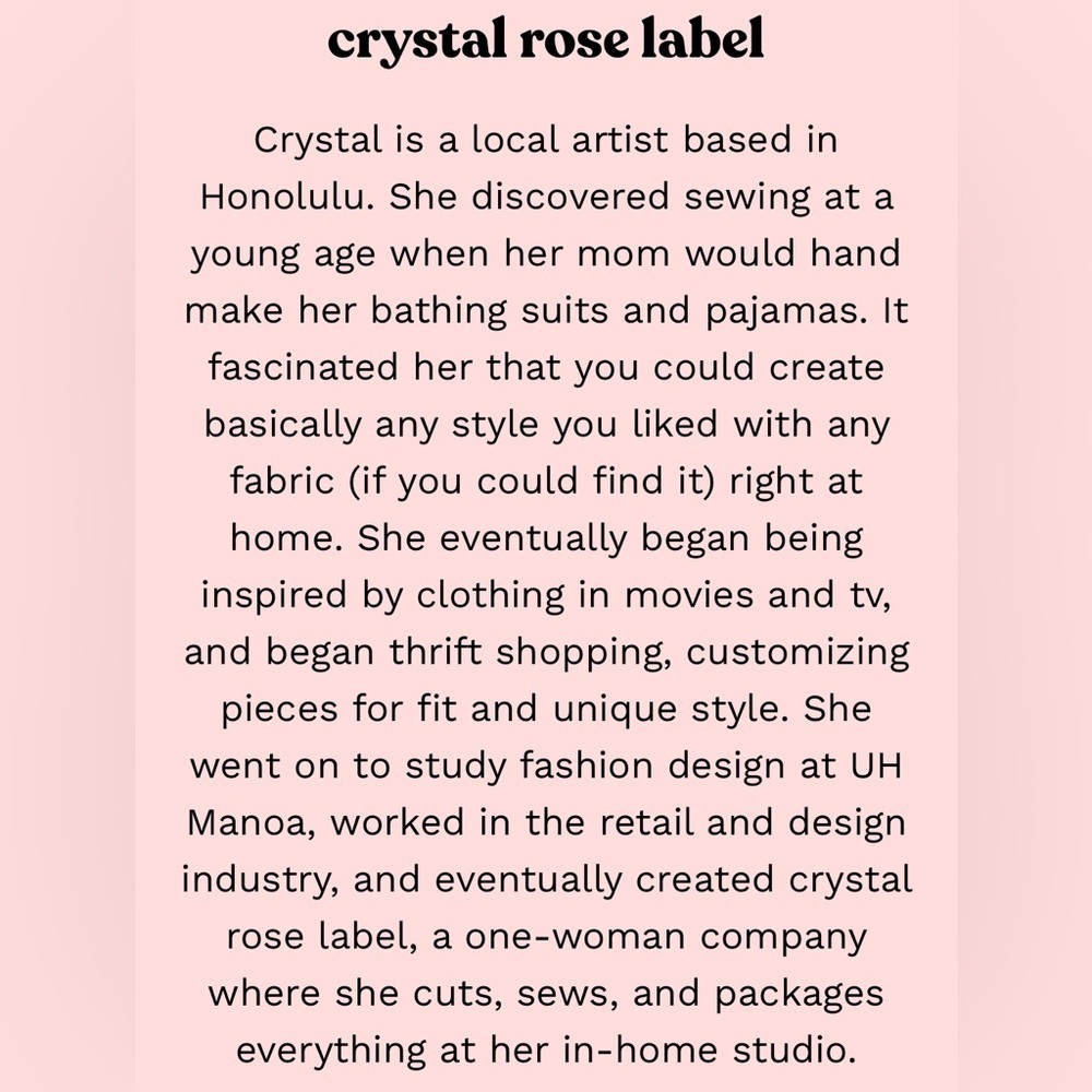 CRYSTAL ROSE Label Top M/L - Picture 4 of 4